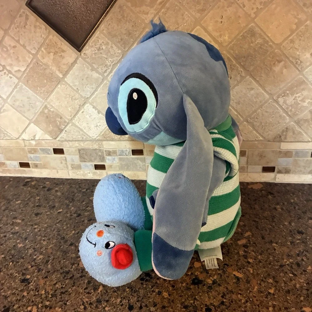 Disney Store Stitch Plush Bedtime Pajamas PJ Feet Lilo & Stitch Stuffed Animal